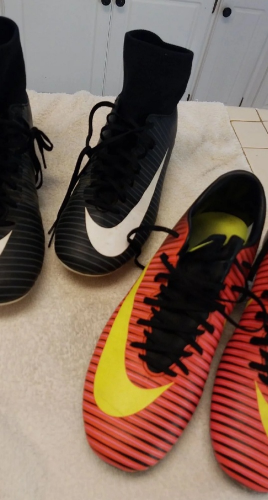 2 pairs of Men's Nike Mercurial Soccer Cleats
